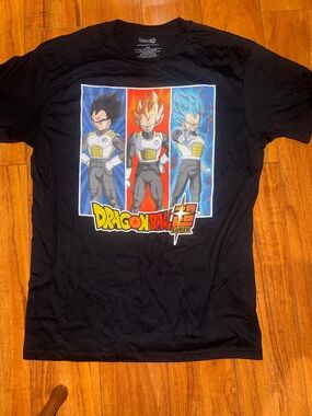 Dragon Ball Super Vegeta Trio Graphic Tee - Black